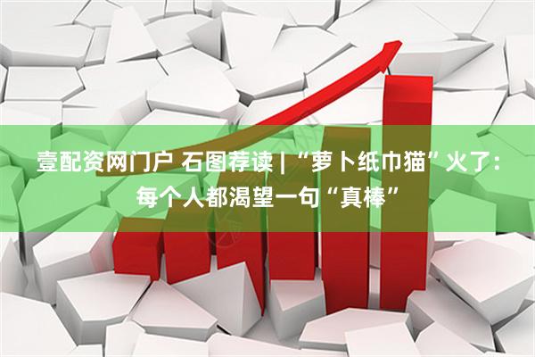 壹配资网门户 石图荐读 | “萝卜纸巾猫”火了：每个人都渴望一句“真棒”