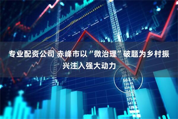 专业配资公司 赤峰市以“微治理”破题为乡村振兴注入强大动力
